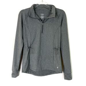 CALI Sport | Heather Gray Pullover Athletic Running Jacket Womens Large